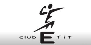 Club E Fit resistance band board logo in black and white