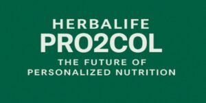 Herbalife Pro2Col text on green background with tagline 'The Future of Personalized Nutrition' in bold white font